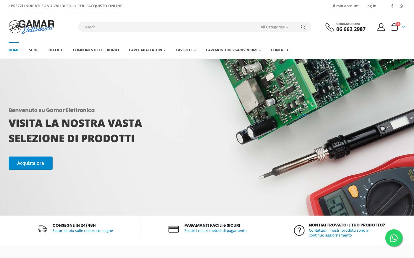 Sito di Gamar Elettronica